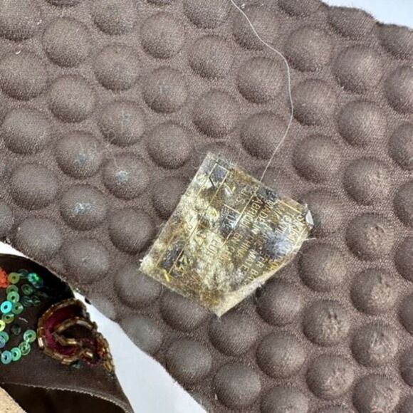 Skecher Cali Womens Beaded Slip On Flat Flip Flop Thong Sandals Brown Size 7 - Picture 6 of 6